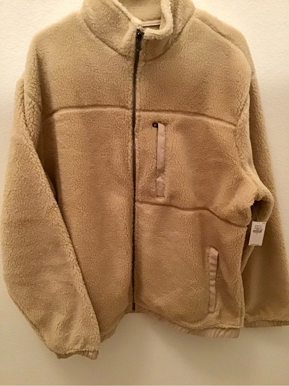 Old Navy Tan Sherpa Puffer Jacket